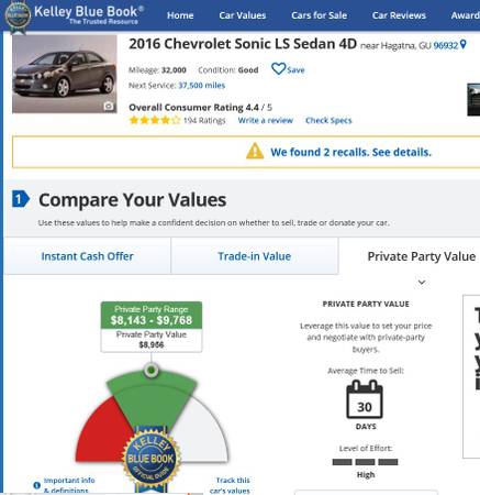 2016 Chevy Sonic for sale in Other, Other – photo 6