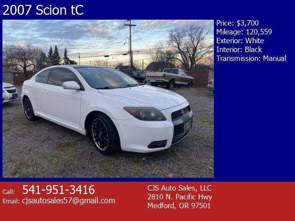 2007 Scion tC white - cars & trucks - by dealer - vehicle automotive... for sale in Medford, OR – photo 7