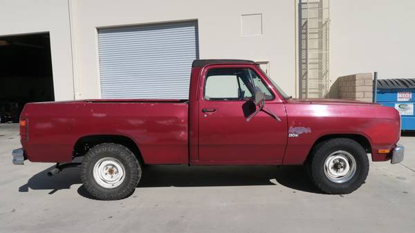 1987 DODGE RAM 1500 SHORT BED 318 V8 RUST FREE! 4 SPEED! for sale in Lucerne Valley, CA – photo 3