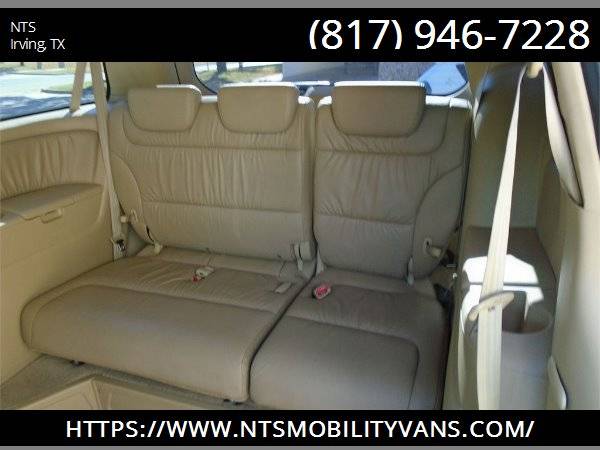 LEATHER 2010 HONDA ODYSSEY MOBILITY HANDICAPPED WHEELCHAIR RAMP VAN for sale in irving, TX – photo 16