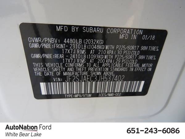 2018 Subaru Forester Premium AWD All Wheel Drive SKU:JH537402 for sale in White Bear Lake, MN – photo 21