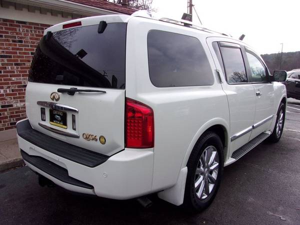 2010 Infini QX56 4x4, 133k Miles, Auto, White/Tan, Nav, P Roof,... for sale in Franklin, NH – photo 3