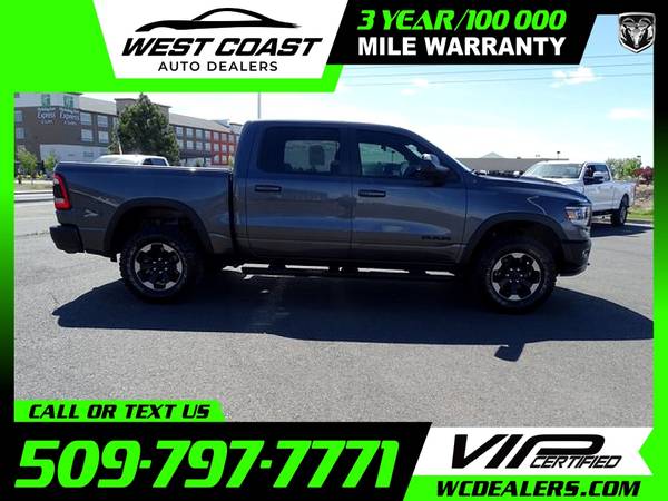 549/mo - 2019 Ram 1500 Rebel Crew Cab - - by dealer for sale in Moses Lake, WA – photo 9