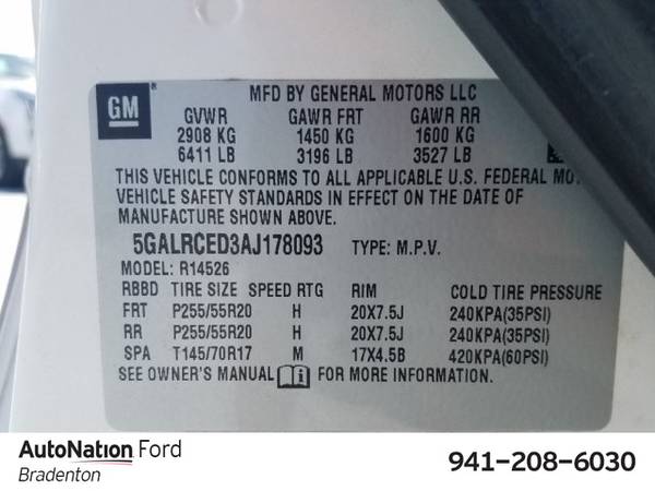 2010 Buick Enclave CXL w/2XL SKU:AJ178093 SUV for sale in Bradenton, FL – photo 17