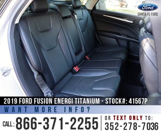 2019 Ford Fusion Energi Titanium Leather Seats - Sunroof for sale in Alachua, FL – photo 19