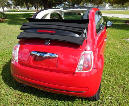 2012 Fiat 500 Convertible 34k Miles Automatic Leather 29/33 mpgs... for sale in Fort Myers, FL – photo 8
