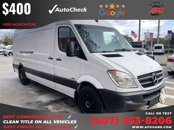 400/mo - 2012 Mercedes-Benz Sprinter 2500 Cargo Extended w/170 WB for sale in Kissimmee, FL – photo 6