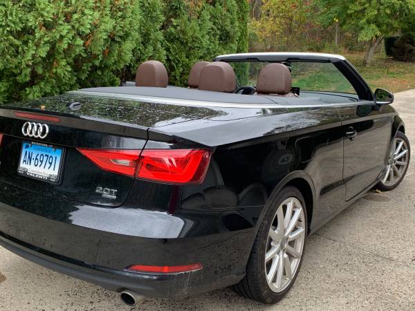 2015 Audi A3 cabriolet convertible, black with brown interior for sale in Wolcott, CT – photo 19