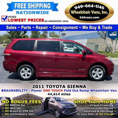 2011 Toyota Sienna LE Wheelchair Van BraunAbility - Power Fold Out for sale in LAGUNA HILLS, NV – photo 6