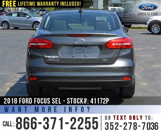2018 Ford Focus SEL Sunroof - Backup Camera - Cruise Control for sale in Alachua, FL – photo 6