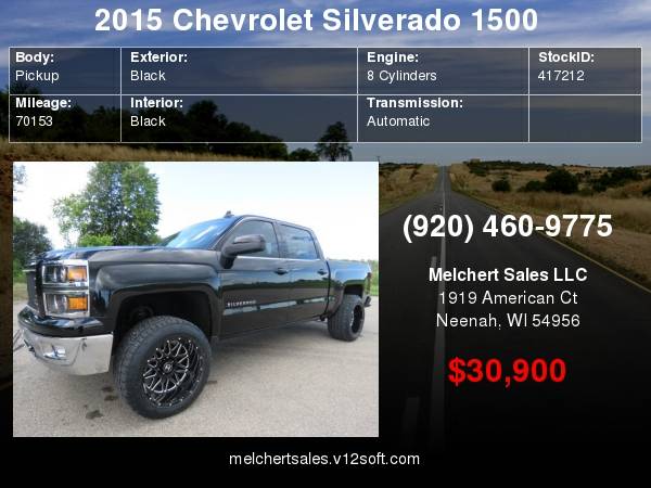 2015 CHEVROLET 1500 CREW LTZ 5.8 BOX 4WD BCAM LEVELED HOSTILE NEW... for sale in Neenah, WI – photo 24