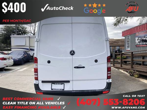 400/mo - 2012 Mercedes-Benz Sprinter 2500 Cargo Extended w/170 WB for sale in Kissimmee, FL – photo 4