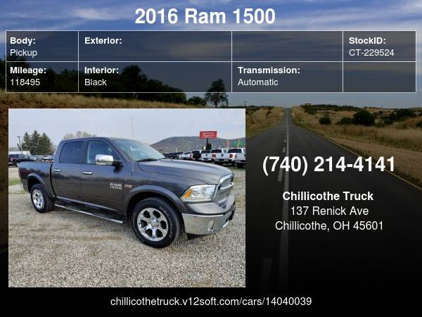 2016 Ram 1500 Laramie - - by dealer - vehicle for sale in Chillicothe, OH – photo 24