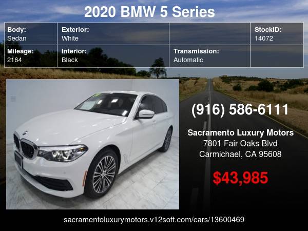 2020 BMW 5 Series 530i ONLY 2K MILES LOADED WARRANTY 540I 550I 525I... for sale in Carmichael, CA – photo 24
