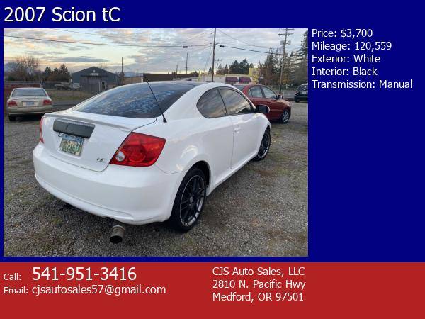 2007 Scion tC white - cars & trucks - by dealer - vehicle automotive... for sale in Medford, OR – photo 4