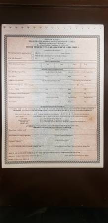 REASSIGNMENTS FLORIDA (FL) MOTOR VEHICLE TITLE SUPPLEMENT - cars &... for sale in Port Chester, NY – photo 2