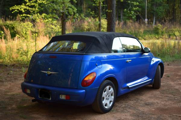 2005 PT Cruiser convertible (metallic blue) - - by for sale in Raleigh, NC – photo 3