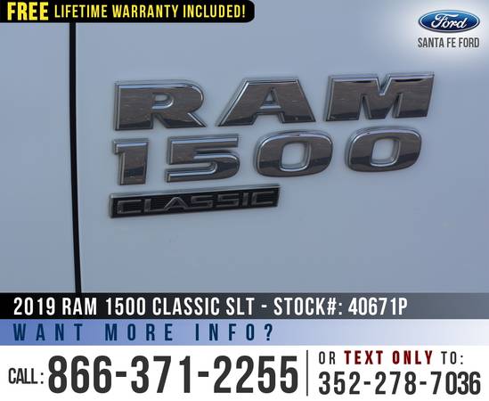 *** 2019 Ram 1500 Classic SLT *** SIRIUS - Touchscreen - Homelink -... for sale in Alachua, GA – photo 8