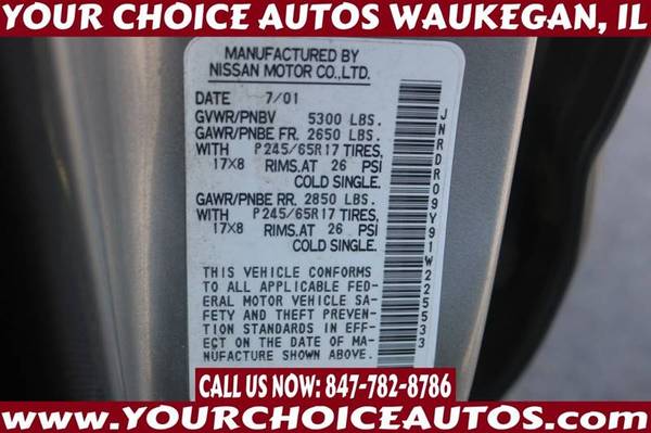 2001 *INFINITI *QX4* 4WD LEATHER SUNROOF TOW ALLOY GOOD TIRES 225533 for sale in WAUKEGAN, IL – photo 20