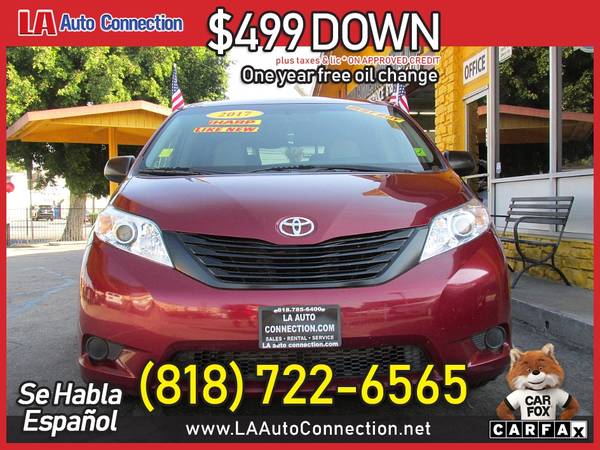 2017 Toyota Sienna L FOR ONLY 281/mo! - - by dealer for sale in Van Nuys, CA – photo 3