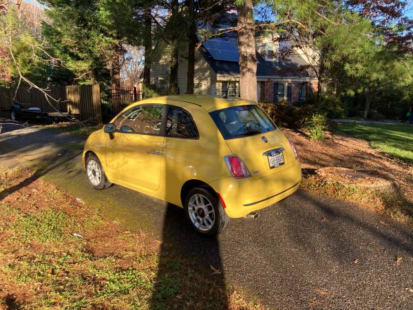 2013 Fiat 500 (Yellow) - cars & trucks - by owner - vehicle... for sale in Lynchburg, VA – photo 3