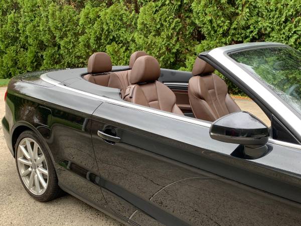 2015 Audi A3 cabriolet convertible, black with brown interior for sale in Wolcott, CT – photo 16