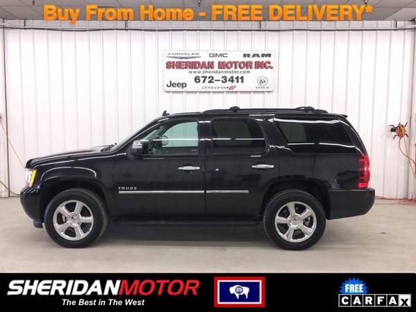 2013 Chevrolet Chevy Tahoe LTZ Black - AD153210 WE DELIVER TO MT & for sale in Sheridan, MT
