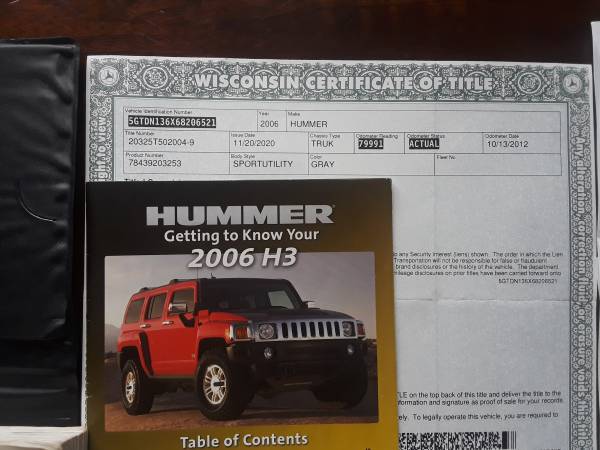 06-----Hummer-----H3------4x4 - cars & trucks - by owner - vehicle... for sale in Waukesha, WI – photo 11