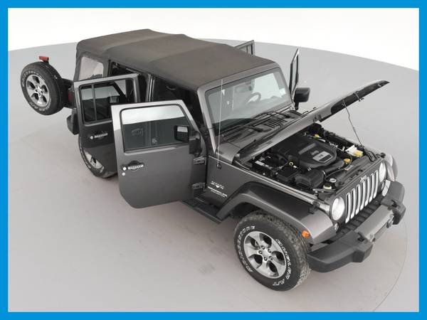 2017 Jeep Wrangler Unlimited Sahara Sport Utility 4D suv Gray for sale in Chicago, IL – photo 21