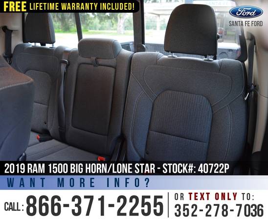 *** 2019 Ram 1500 Big Horn/Lone Star *** Camera - Push to Start -... for sale in Alachua, GA – photo 17