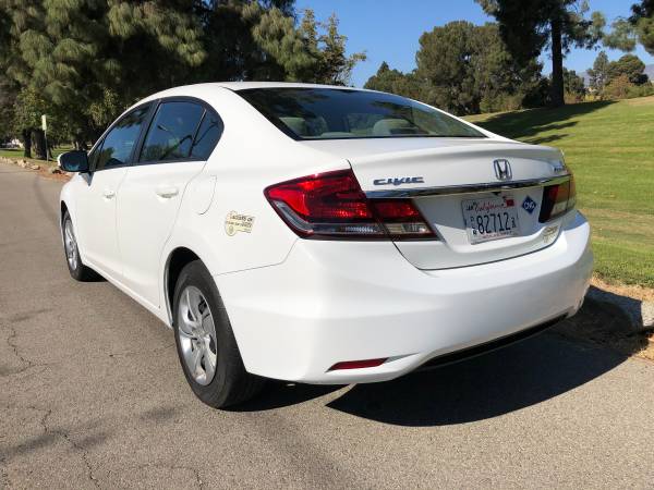 2014 Honda Civic Natural Gas White - - by dealer for sale in Pacoima, CA – photo 9