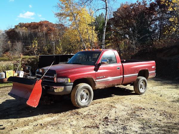 1997 Dodge Ram 2500 with 8ft plow - cars & trucks - by owner -... for sale in Colfax, WI – photo 2