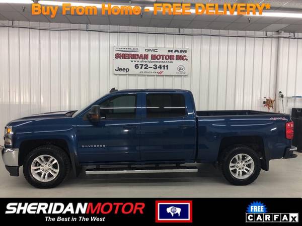 2017 Chevrolet Chevy Silverado LT Blue - SM78220T WE DELIVER TO MT for sale in Sheridan, MT