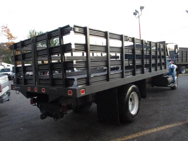 2009 International 4300 18 STAKE BODY, FLAT BED ** 40K MILES ** -... for sale in south amboy, IN – photo 4