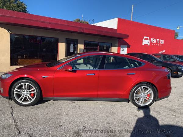 2014 Tesla Model S P85 4dr Liftback Red - - by for sale in Tulsa, OK – photo 6