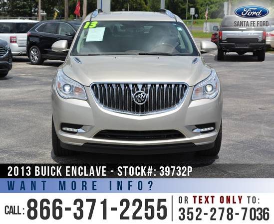 *** 2013 Buick Enclave SUV *** Homelink - Leather Seats - Remote Start for sale in Alachua, FL – photo 2