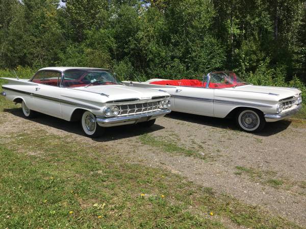 2 1959 Chevrolet Impala Classics Convertible & Hardtop for sale in Caribou, ME – photo 5