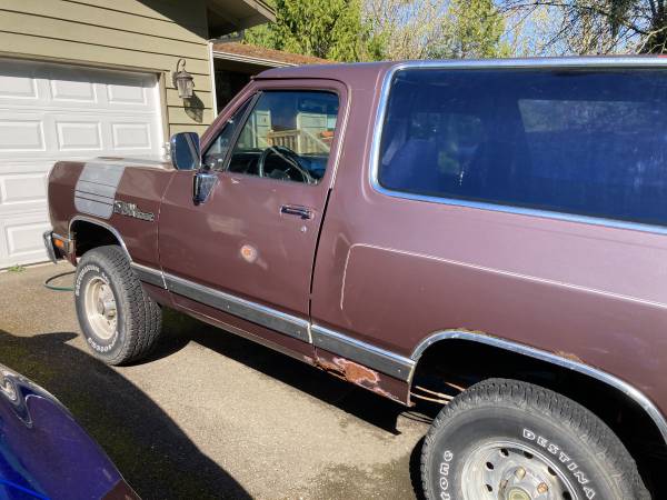 90 Dodge Ramcharger 4x4 for sale in Manchester, WA – photo 2