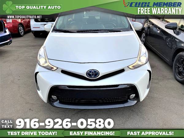 2017 Toyota Prius v Five Hybrid for only $17,495 - cars & trucks -... for sale in Rancho Cordova, CA – photo 4