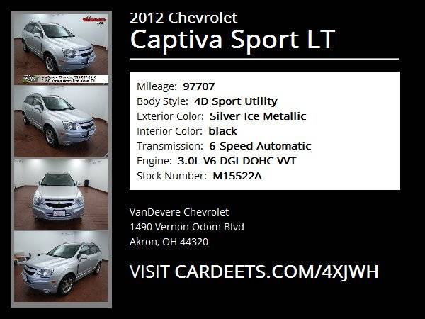 2012 Chevrolet Captiva Sport LT, Silver Ice Metallic - cars & trucks... for sale in Akron, OH – photo 22