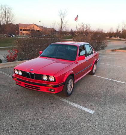 1990 Bmw 325ix 5-speed manual sedan red e30 - cars & trucks - by... for sale in Oregon, WI – photo 6