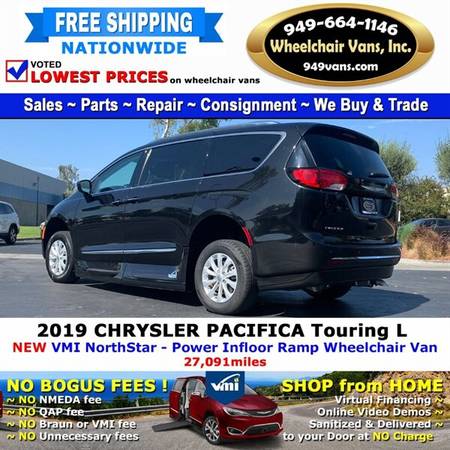 2019 Chrysler Pacifica Touring L Wheelchair Van VMI Northstar - Pow for sale in Laguna Hills, CA – photo 9