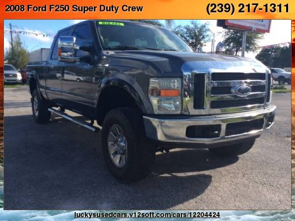 2008 Ford F250 Super Duty Crew Cab Lariat Pickup 4D 6 3/4 ft Lucky's... for sale in North Fort Myers, FL – photo 4