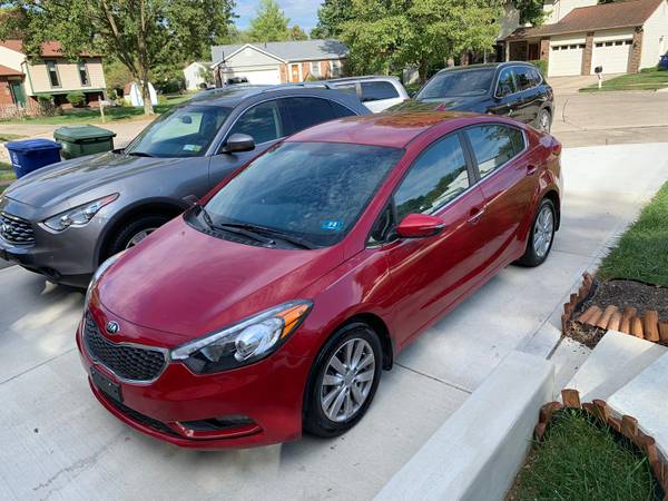 Kia Forte Ex 2014 ☝️ title rebuilt miles 12000 red for sale in Columbus, OH