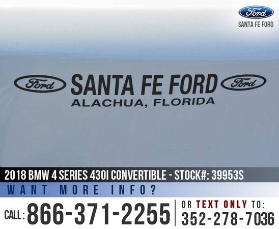 *** 2018 BMW 4 Series 430i *** Bluetooth - Leather Seats - SiriusXM for sale in Alachua, FL – photo 10