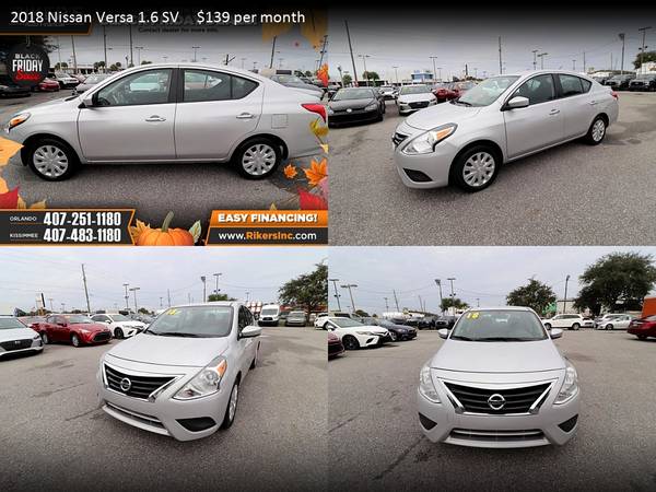 $101/mo - 2016 Nissan Versa 1.6 SV - 100 Approved! - cars & trucks -... for sale in Kissimmee, FL – photo 23