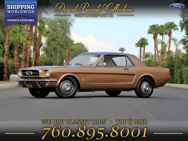 1965 Ford Mustang Coupe 289 4 bbr Coupe available for a test drive for sale in Palm Desert, TX