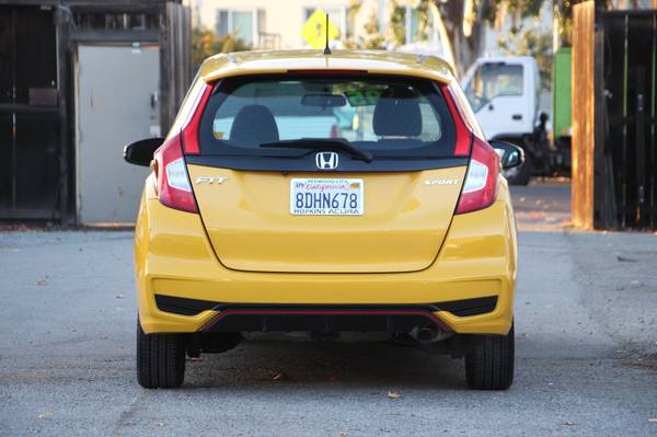 2018 Honda Fit Sport 4D Hatchback 2018 Honda Fit Yellow 1.5L I4 FWD... for sale in Redwood City, CA – photo 5