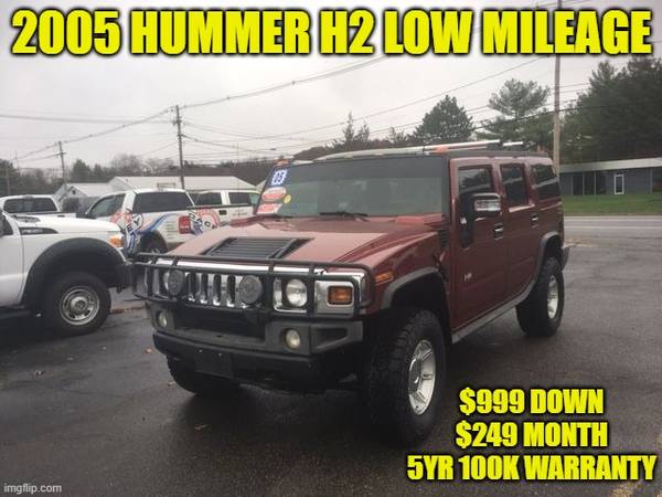 2005 HUMMER H2*LOW MILEAGE* - cars & trucks - by dealer - vehicle... for sale in Rowley, MA