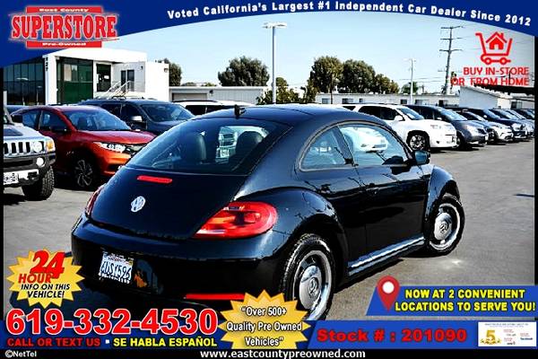 2012 VOLKSWAGEN BEETLE 2.5L HATCHBACK-EZ FINANCING-LOW DOWN! - cars... for sale in El Cajon, CA – photo 6